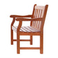 HomeRoots Garden Armchair in Brown Finish