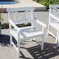 HomeRoots Garden Armchair in White Finish