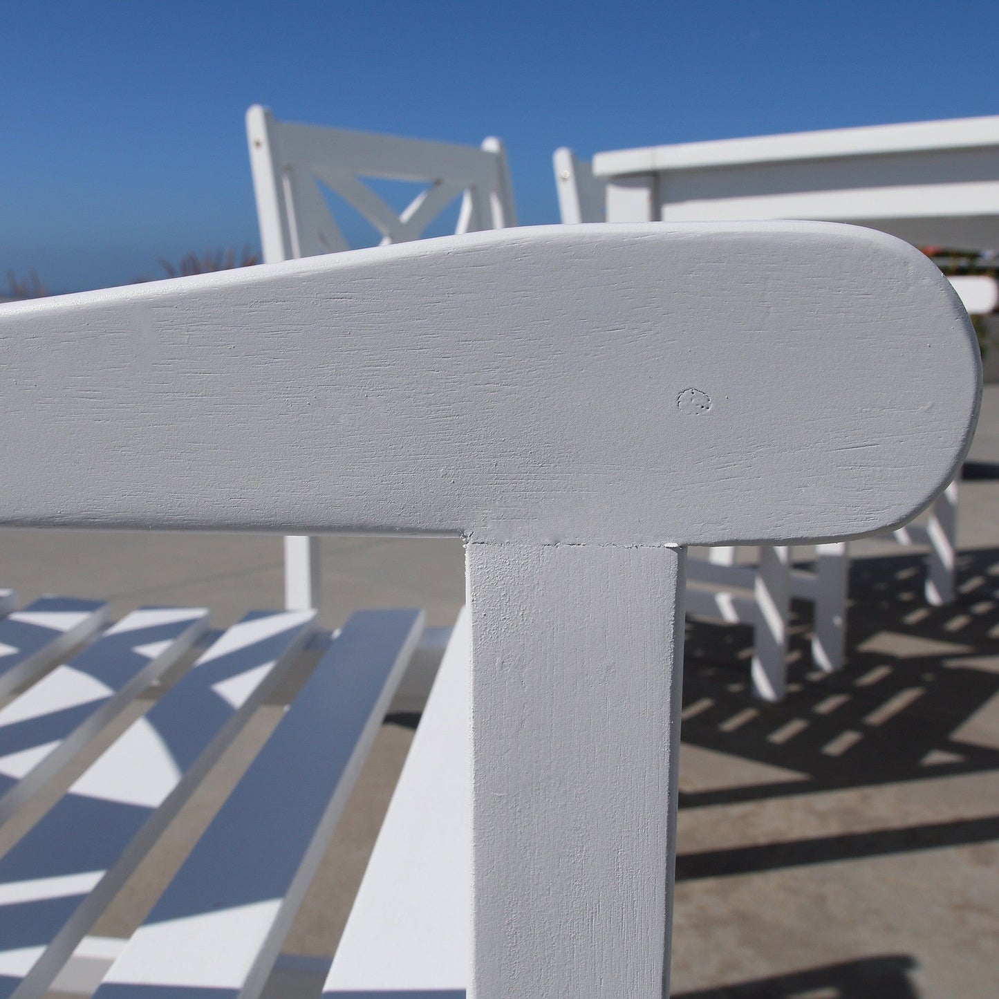 HomeRoots Garden Armchair in White Finish