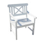 HomeRoots Garden Armchair in White Finish