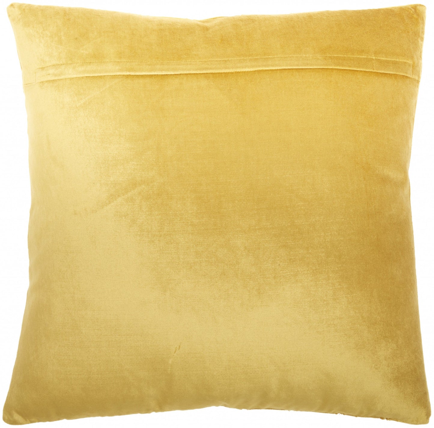 HomeRoots Glam Gold and Gold Accent Throw Pillow with Beaded Details