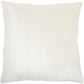 HomeRoots Glam Ivory and Gold Accent Throw Pillow with Beaded Details