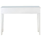 HomeRoots Glass Mirror Console Table With Silver Finish