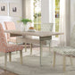 HomeRoots Glass Panel and Light Oak Dining Table