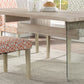 HomeRoots Glass Panel and Light Oak Dining Table