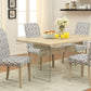 HomeRoots Glass Panel and Light Oak Dining Table