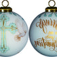 HomeRoots Gold Confirmation Hand Painted Mouth Blown Glass Ornament