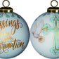 HomeRoots Gold Confirmation Hand Painted Mouth Blown Glass Ornament