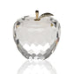 HomeRoots Gold Crystal Faceted Apple Paperweight with Gold Leaf