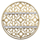 HomeRoots Gold Metal Moraccan Design Wall Shelves