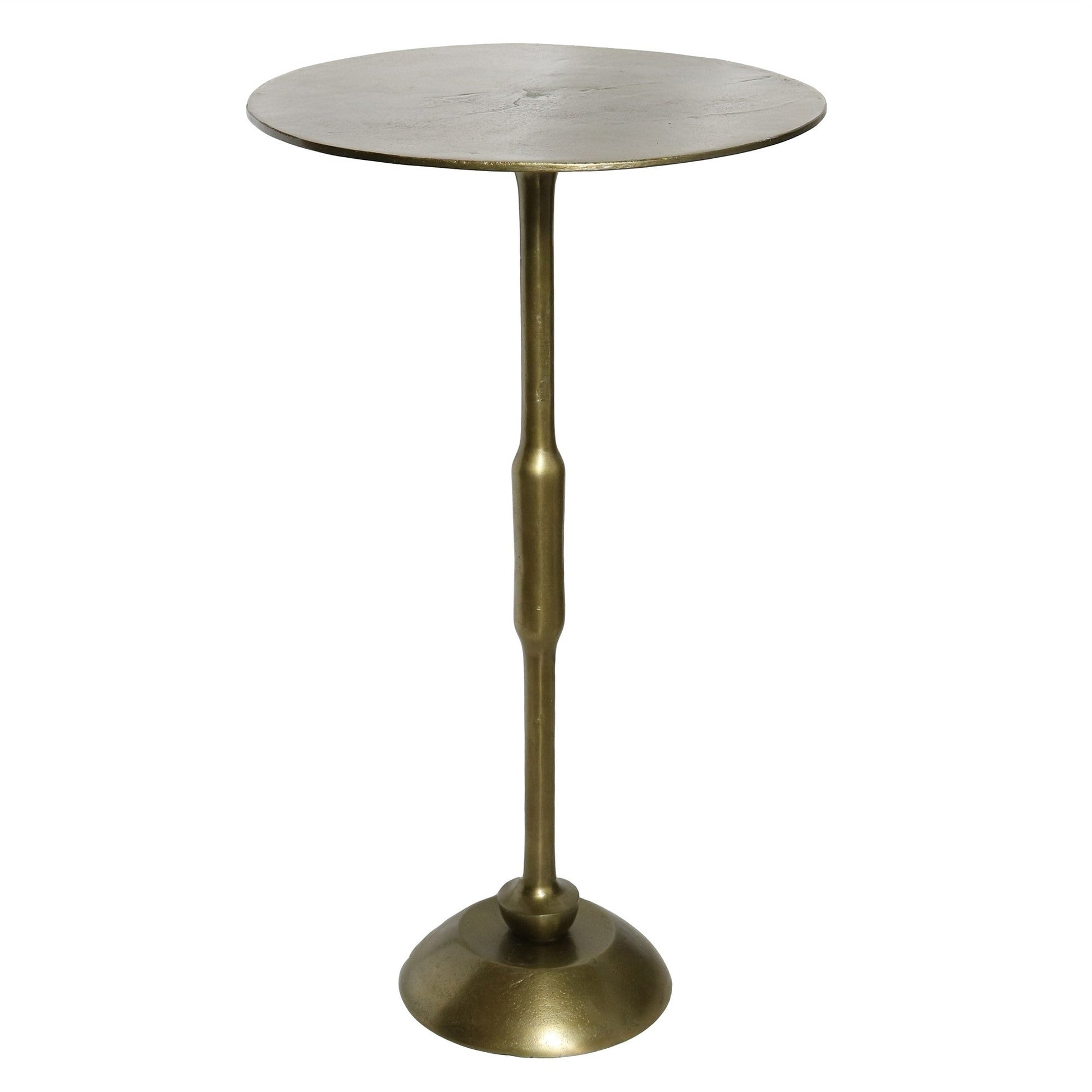 HomeRoots Gold Metal Side Table