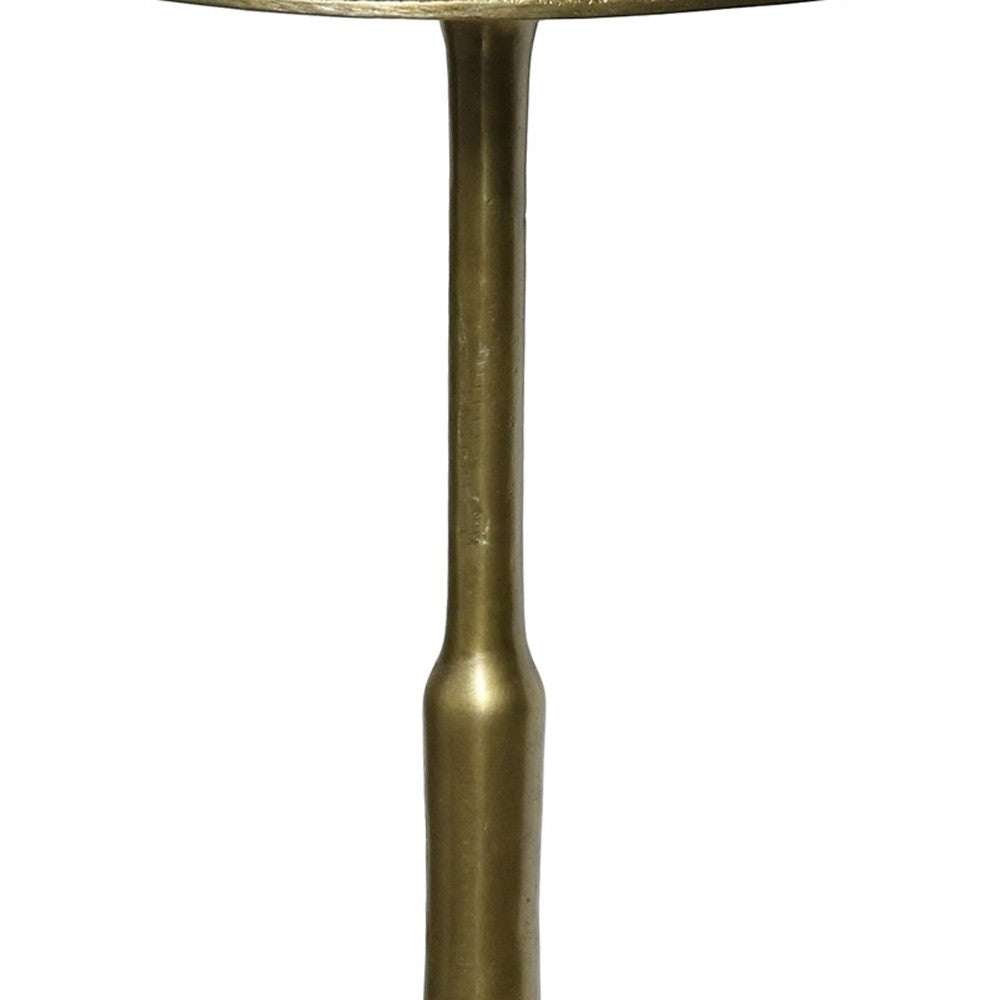 HomeRoots Gold Metal Side Table