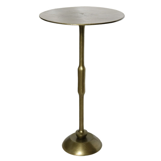 HomeRoots Gold Metal Side Table
