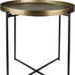 HomeRoots Gold Metal Tray Top Table