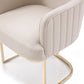 HomeRoots Gold Modern Dining Chair in Gray Finish