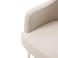 HomeRoots Gold Modern Dining Chair in Gray Finish