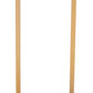 HomeRoots Gold and Brown Sliding Side Table