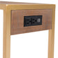 HomeRoots Gold and Brown Sliding Side Table