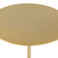 HomeRoots Gold and White Pedestal Side or Accent Table