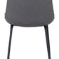 HomeRoots Gray And Black Top Shelf Modern Rugged Dining Chairs in Set of 2