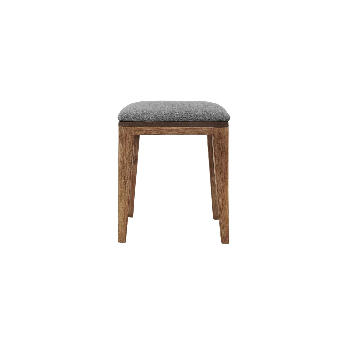 HomeRoots Gray And Natural Acacia Wood Stool