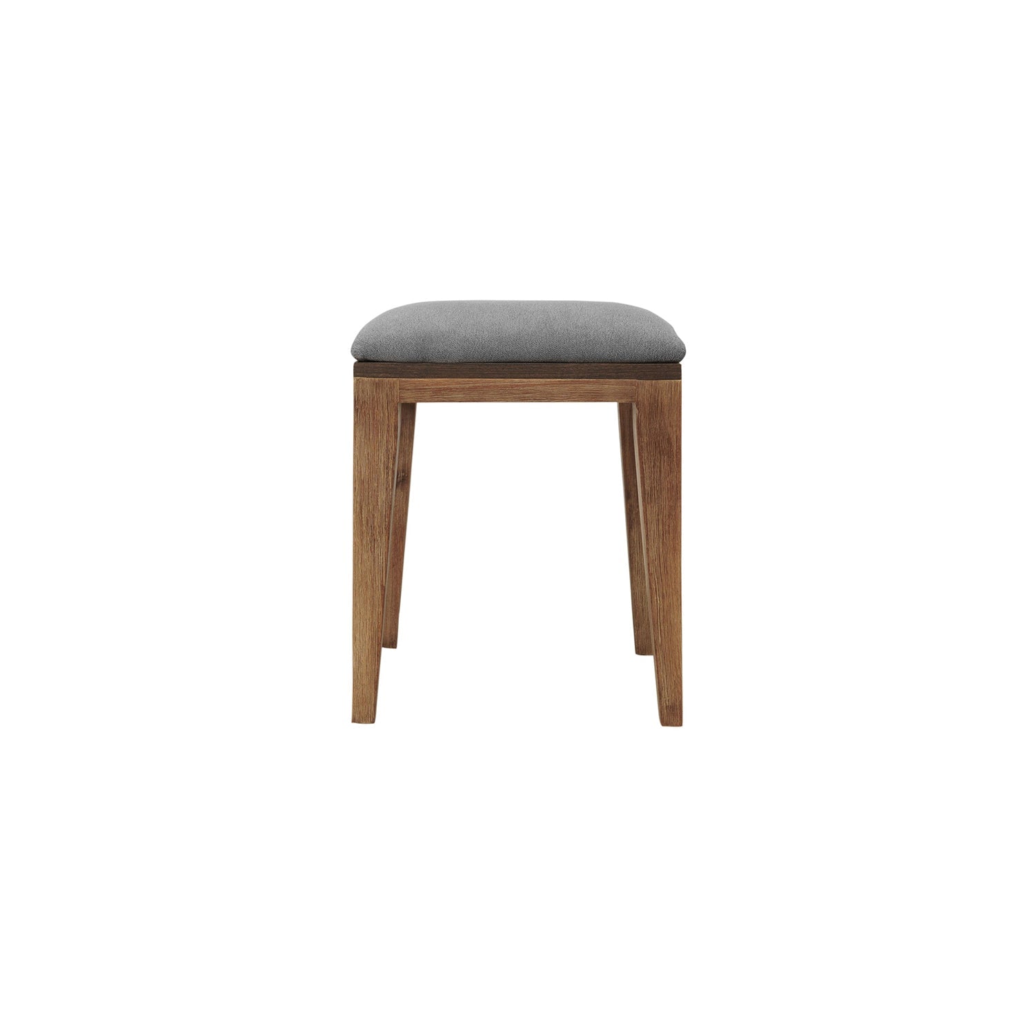 HomeRoots Gray And Natural Acacia Wood Stool
