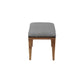 HomeRoots Gray And Natural Acacia Wood Stool