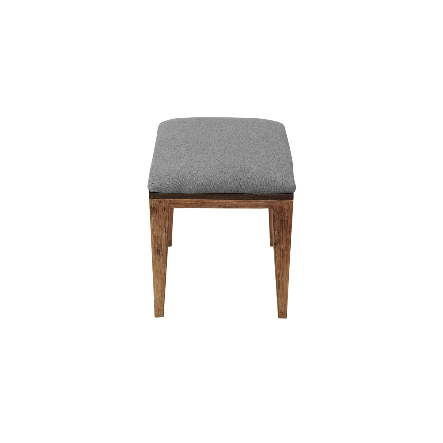 HomeRoots Gray And Natural Acacia Wood Stool