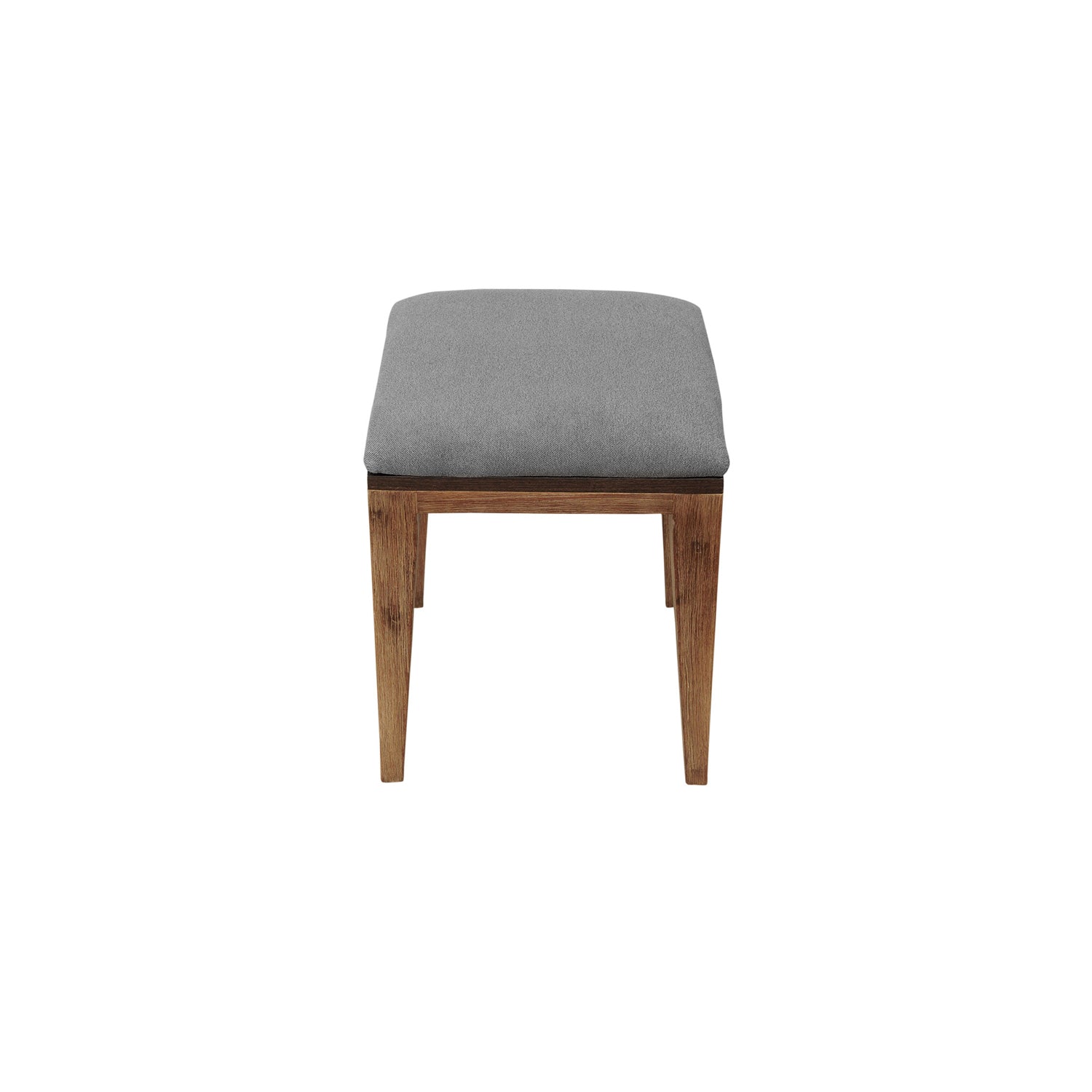 HomeRoots Gray And Natural Acacia Wood Stool
