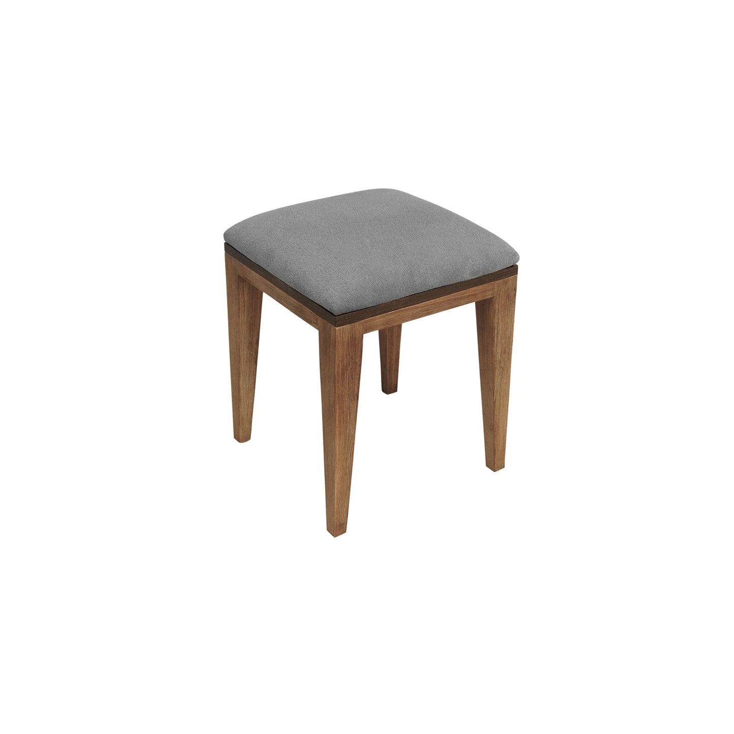 HomeRoots Gray And Natural Acacia Wood Stool