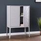 HomeRoots Gray Sunburst Chic Accent Storage Cabinet