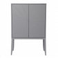 HomeRoots Gray Sunburst Chic Accent Storage Cabinet