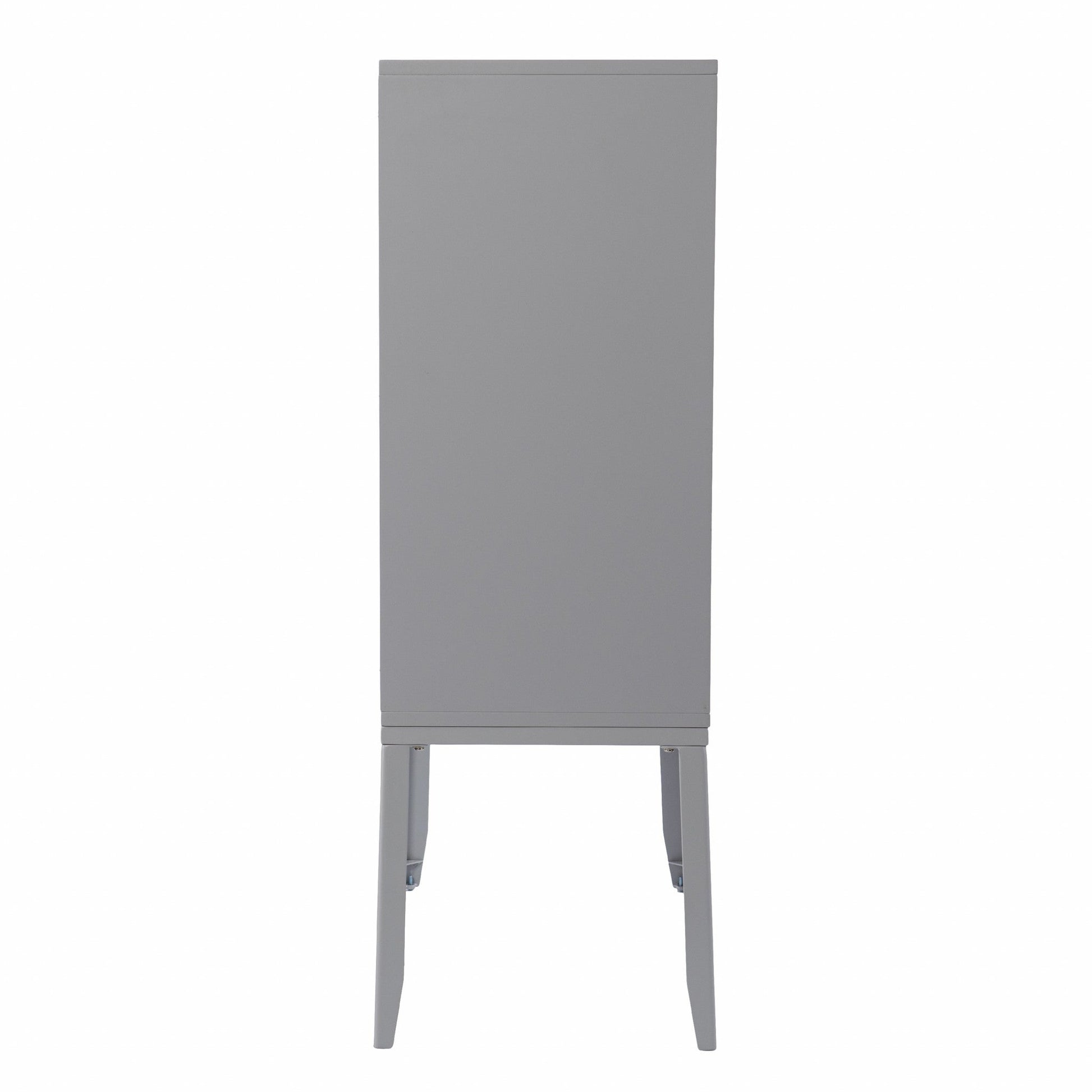 HomeRoots Gray Sunburst Chic Accent Storage Cabinet