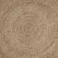HomeRoots Gray Toned Braided Natural Jute Area Rug