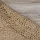 HomeRoots Gray Toned Braided Natural Jute Area Rug