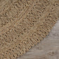 HomeRoots Gray Toned Braided Natural Jute Area Rug