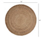 HomeRoots Gray Toned Braided Natural Jute Area Rug