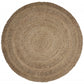 HomeRoots Gray Toned Braided Natural Jute Area Rug