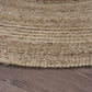 HomeRoots Gray Toned Natural Jute Area Rug