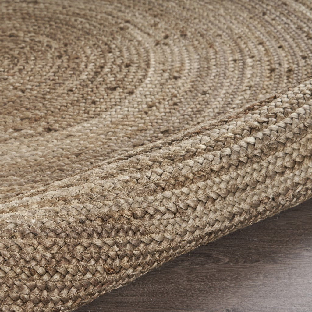 HomeRoots Gray Toned Natural Jute Area Rug