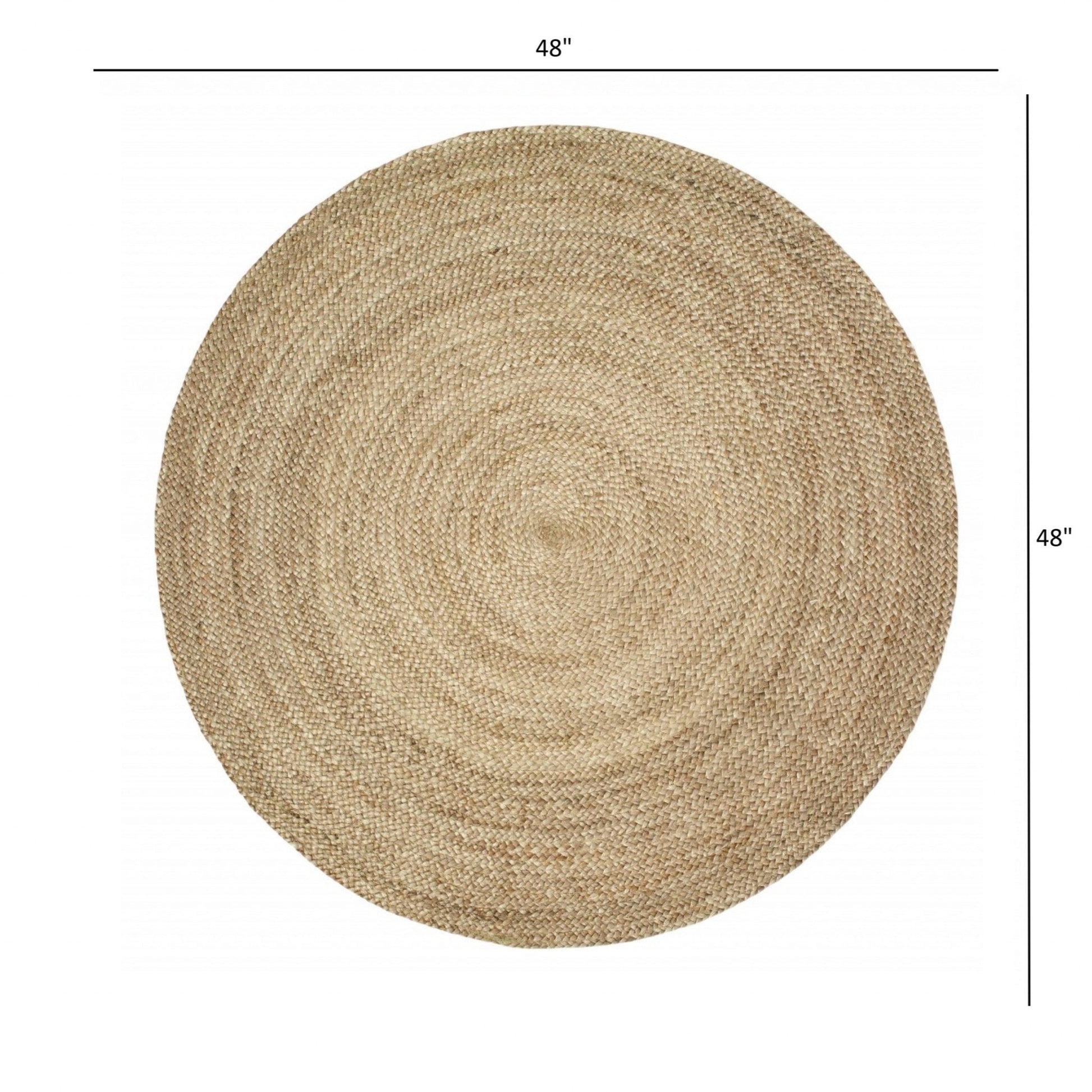 HomeRoots Gray Toned Natural Jute Area Rug
