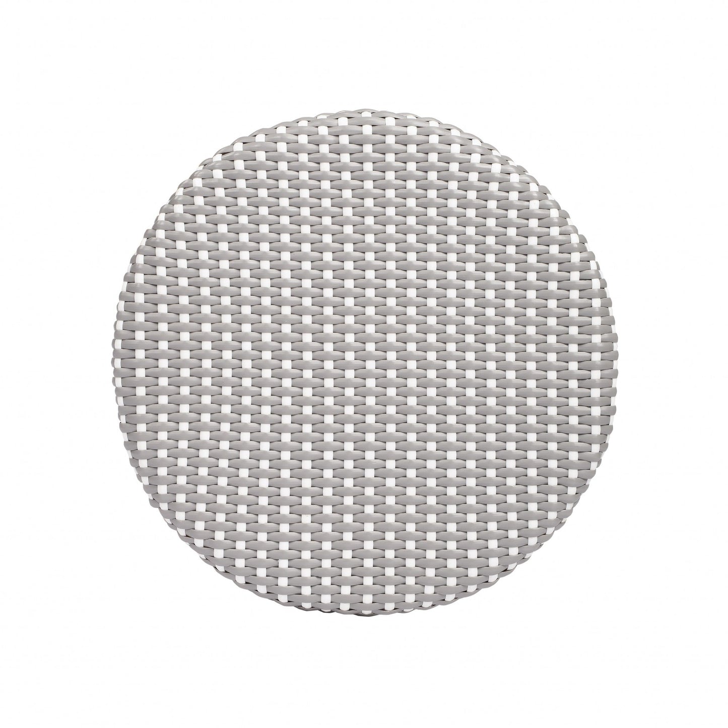 HomeRoots Grey And White Rattan Counter Stool