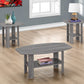 HomeRoots Grey Contemporary Table in Set of 3