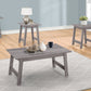 HomeRoots Grey Contemporary Table in Set of 3