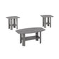 HomeRoots Grey Contemporary Table in Set of 3