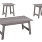 HomeRoots Grey Contemporary Table in Set of 3