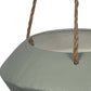 HomeRoots Grey Metal Hanging Rope Planter