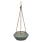 HomeRoots Grey Metal Hanging Rope Planter