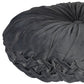 HomeRoots Grey Round Tufted Velvet Pillow