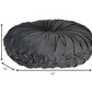 HomeRoots Grey Round Tufted Velvet Pillow